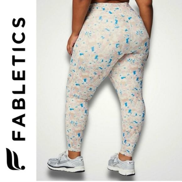 FABLETICS NEW ANYWHERE MOTION365+ LEGGING FEMME POP FLORAL 2X - Picture 1 of 8